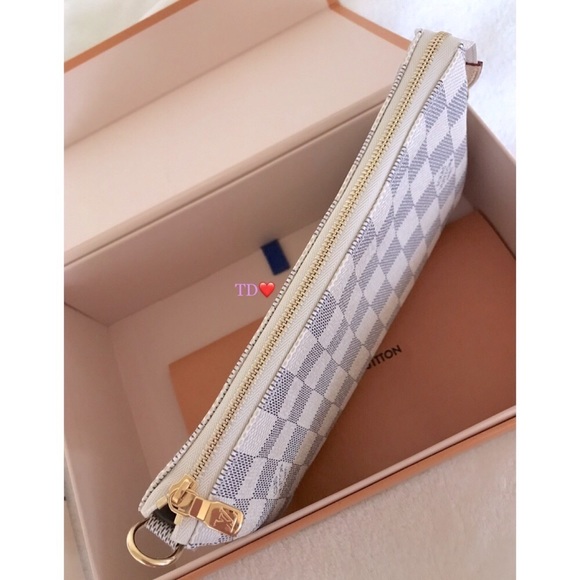 🎁LOuis Vuitton Pochette Accessoires Damier Azur NM - Picture 8 of 14